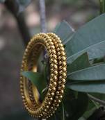 Gold Plated Temple Work Bangle