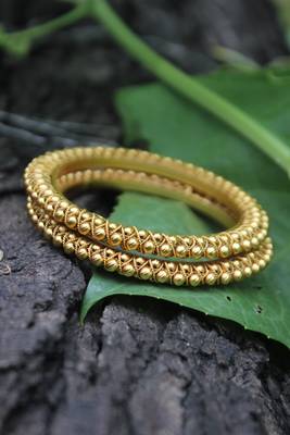 Gold Plated Temple Work Bangle 2