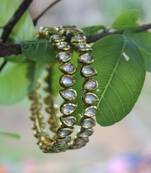 Gold Tone Kundan Inspired Bangle