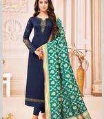 Designer Pure Cotton Jam Silk Un-Stitched Salwar Suit