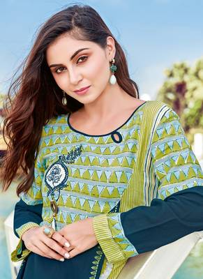 Off White Rayon Embroidered Pakistani Kurtis 2