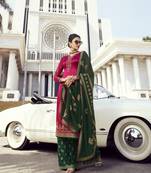 Pink embroidered georgette salwar