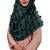 Cyan Color  Pom Pom Viscose Cotton Arabian Scarf Hijab For Women