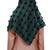 Cyan Color  Pom Pom Viscose Cotton Arabian Scarf Hijab For Women