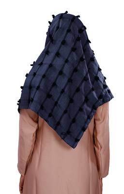 Pom Pom Viscose Cotton Arabian Scarf Hijab For Women 5