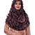 Salmon Color Pom Pom Viscose Cotton Arabian Scarf Hijab For Women