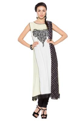 White Embroidered Cotton Salwar 1