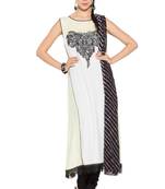 White Embroidered Cotton Salwar