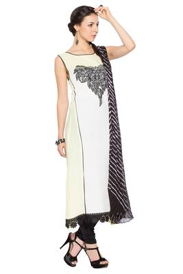 White Embroidered Cotton Salwar 3