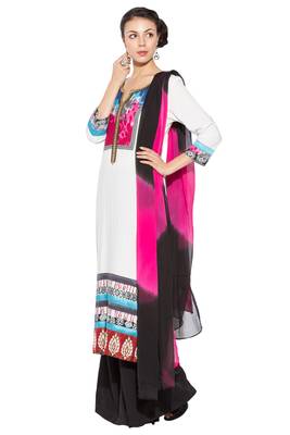 White Embroidered Cotton Salwar 2