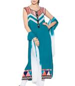 Green Embroidered Cotton Salwar