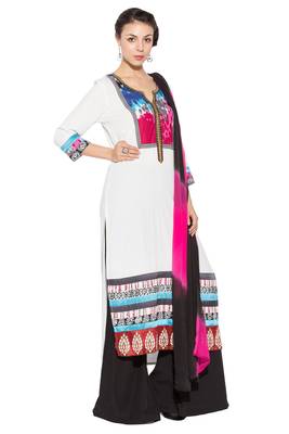 White Embroidered Cotton Salwar 3