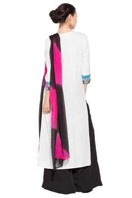 White Embroidered Cotton Salwar 4
