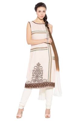 White Embroidered Cotton Salwar 1