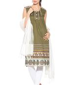 Blue Embroidered Cotton Salwar