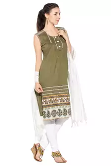 Blue Embroidered Cotton Salwar
