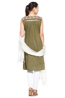 Blue Embroidered Cotton Salwar 4