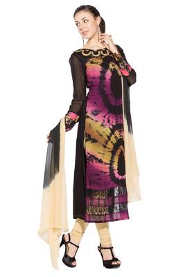 Multicolor Embroidered Georgette Salwar 1