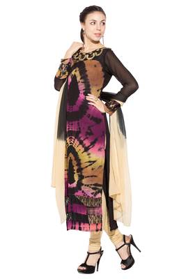 Multicolor Embroidered Georgette Salwar 2