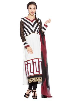 White Embroidered Cotton Salwar 1