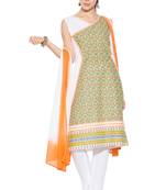 Green Embroidered Cotton Salwar