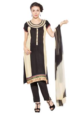 Black Embroidered Cotton Salwar 1