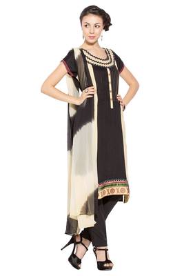 Black Embroidered Cotton Salwar 2