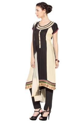 Black Embroidered Cotton Salwar 3