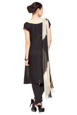 Black Embroidered Cotton Salwar 4