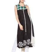 Black Embroidered Cotton Salwar