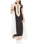 Black Embroidered Cotton Salwar
