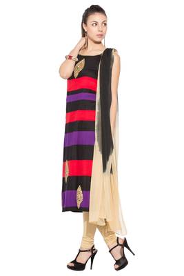 Black Embroidered Cotton Salwar 2