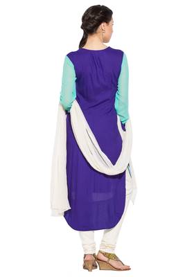 Purple Embroidered Cotton Salwar 4