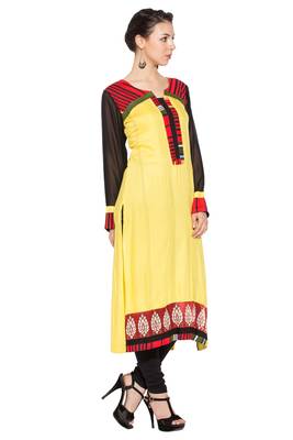 Yellow Embroidered Cotton Salwar 3