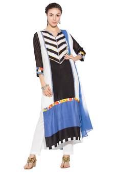 Black Printed Cotton Salwar