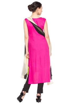 Pink Embroidered Cotton Salwar 4