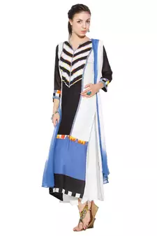 Black Printed Cotton Salwar