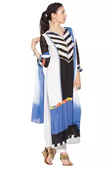 Black Printed Cotton Salwar