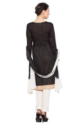 Black Embroidered Cotton Salwar 4