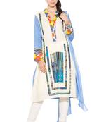 White Printed Cotton Salwar