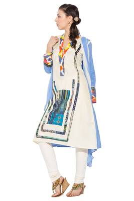White Printed Cotton Salwar 2