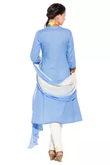 White Printed Cotton Salwar