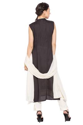 Black Embroidered Cotton Salwar 4