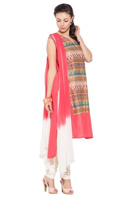 Peach Printed Cotton Salwar 3