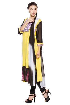 Yellow Embroidered Cotton Salwar 2