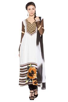 White Printed Cotton Salwar
