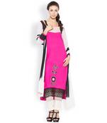 Pink Embroidered Cotton Salwar