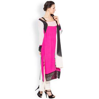 Pink Embroidered Cotton Salwar 3