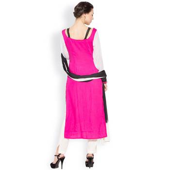 Pink Embroidered Cotton Salwar 4