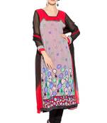 Multicolor Printed Georgette Salwar